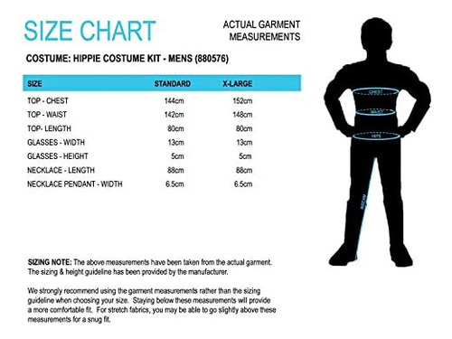 Rubies Masculino Heroes And Hombres, Camisa Hippie Masculin