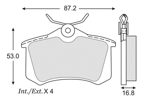 Balatas De Disco Traseras Volkswagen Tdi Jetta 2011-2016 Fag
