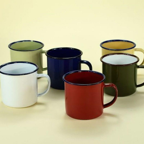 3 Peças Canecas De Café Esmaltadas Xícaras De Chá