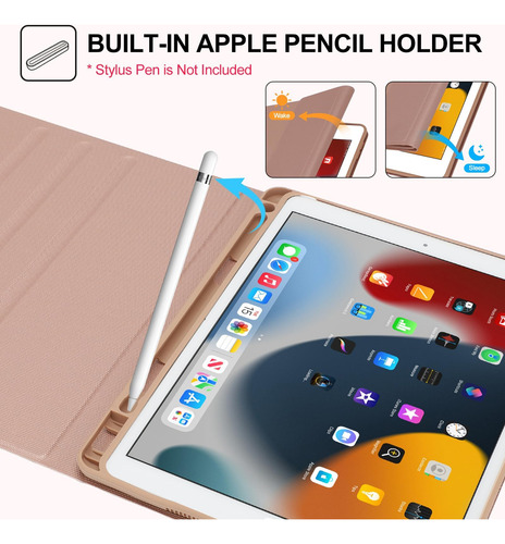 Conjunto De Teclado Jademall Para iPad 9ª Geração 102 De 7