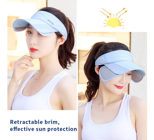 Sombrero De Verano Con Visera Para Mujer, Gorra De Golf