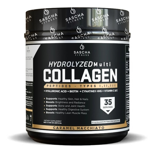 Colageno Sascha Fitness Hydrolyzed Multi Collagen 35 Servs