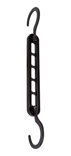 Perchas De Plástico Negro Plegables En Cascada Honey-can-do,