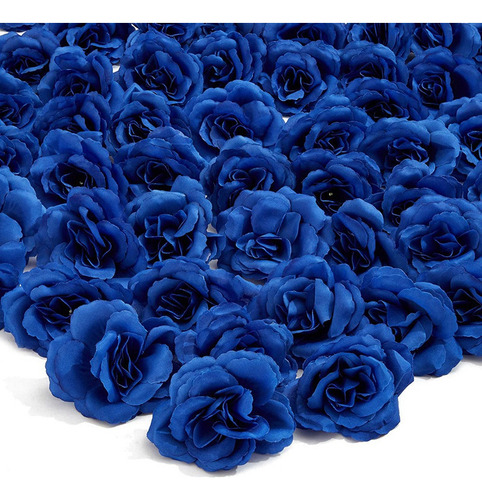 Cabezas De Rosas De Seda Con Flores Artificiales, 50 Unidade