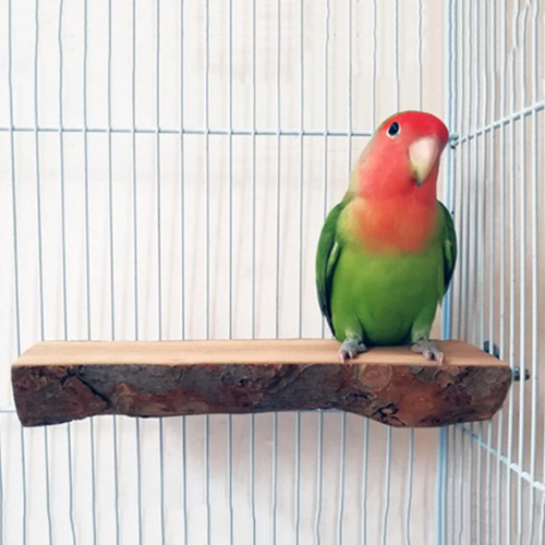 3 Percha Para Pájaros, Percha De Madera Natural Para