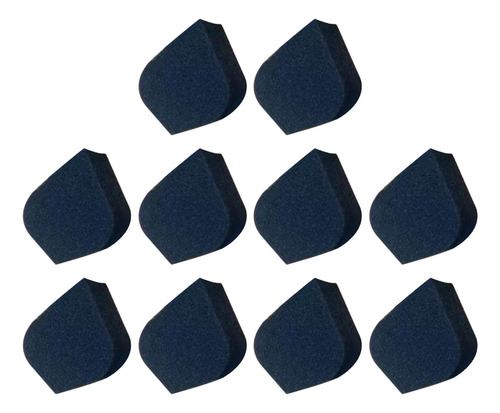 10 Peças Esponjas De Pintura Corporal Lágrimas Negras