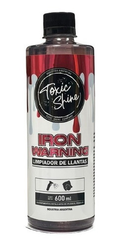 Imagen 1 de 8 de Toxic Shine Iron Warning Descontaminante Ferrico 600cc