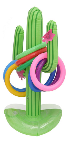 1 Juego De Anillos Para Lanzar Cactus, Juguetes Decorativos