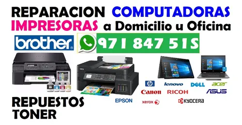 comprar Tecnico Reparación Impresoras Brother Epson Hp Canon Xerox