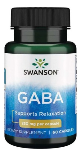 Swanson Gaba 250mg 60 Capsulas Acido Gamma Aminobutirico 