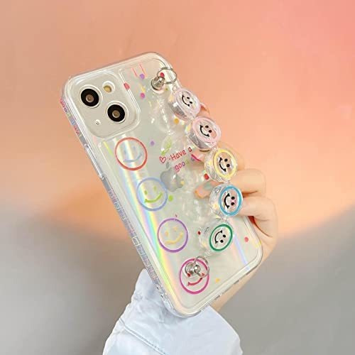 Cartoon Cute Smiley Face Clear Phone Case Compatible Z7mgt