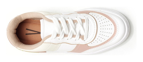 Imagen 2 de 4 de Zapatilla Blanca Y Rosa Mujer Vizzano