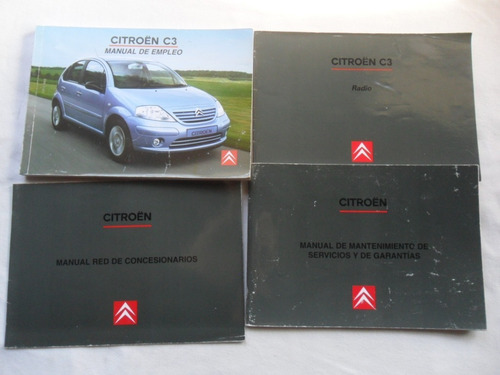 Manual Citroen C3 2005 Instrucciones Guantera Dueño