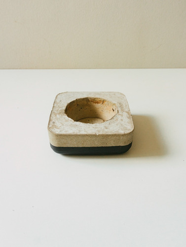 Imagem 3 de 8 de Vaso Cachepot Artesanal Feito De Cimento | Preto P3