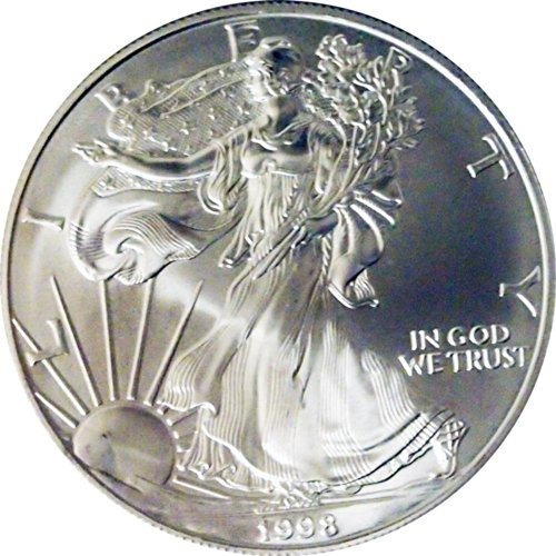 1998 De American Eagle Dólar De Plata.