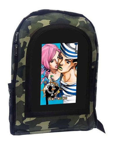 Mochila Camuflada Jojo's Bizarre Adventure A5