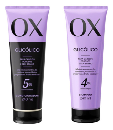Kit Ox Glicolico Condicionador 240ml + Shampoo 240ml