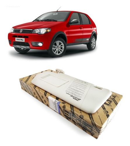 Imagem 6 de 8 de Para Quebra Sol Motorista Espelho Original Fiat Strada 2012