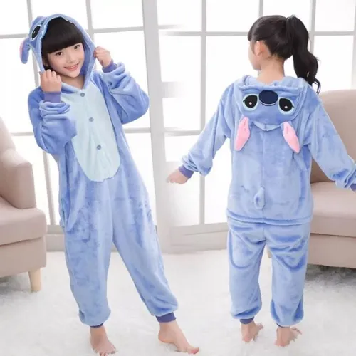 Pijama Lilo Y Stitch Niños Polar Disfraz Enterito Kigurumi