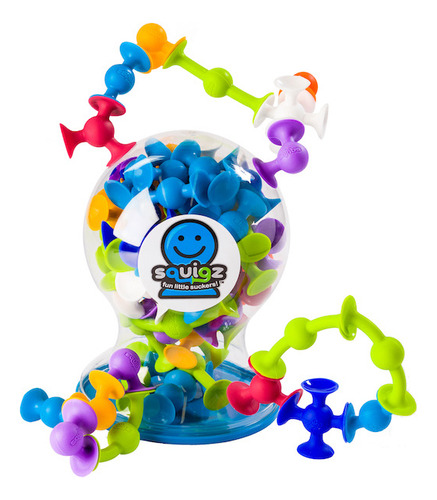 Juego Interctivo De Figuras De Succión 3años+ Fat Brain Toys Azul
