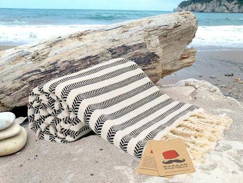 Bazaar Anatolia Toalla De Playa Turca 100% Algodon Toalla...