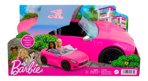Carro Descapotable Barbie Mattel Original, Elegante