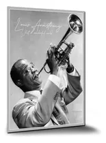 Comprar Placa Decorativa Jazz Blues Louis Armstrong 120 X 84 Cm A