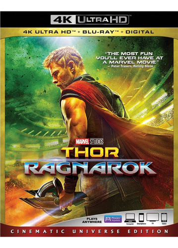 Thor Ragnarok Edition Cinematic Película 4k Uhd + Blu-ray Disney 4K UHD + Blu-ray + Copia Digital