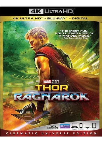 Thor Ragnarok Edition Cinematic Película 4k Uhd + Blu-ray