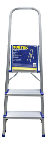 Escalera Plegable Tipo Taburete De Aluminio Surtek Etta3