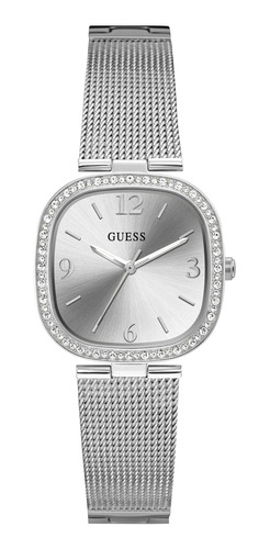Reloj Mujer Guess Gw0354l1 Cuarzo Pulso Plateado En Acero