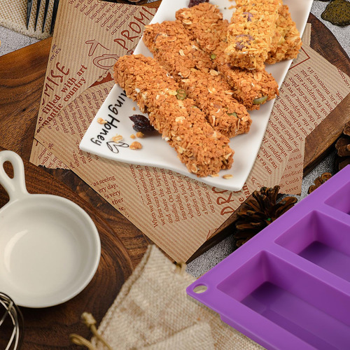 Molde De Silicona Para Barra De Granola Rectangular