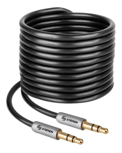Cable Auxiliar Ultra Delgado Plug A Plug 3.5mm 3.6m Steren