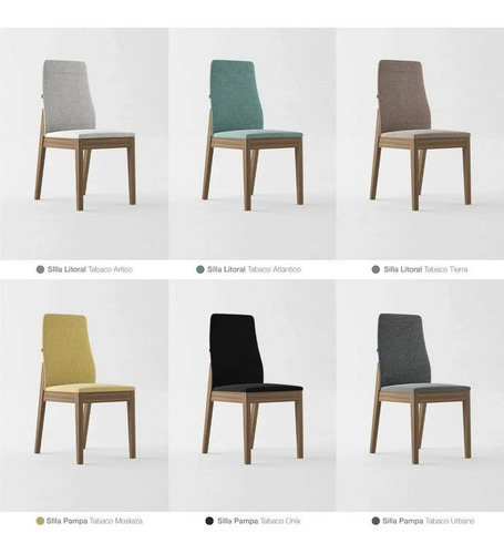 Silla Comedor Madera Tapizada Litoral La Valenziana