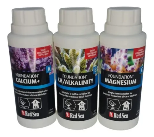 Foundation Abc Pack Red Sea X3 Ca Kh Mg Reef Acuario Marino