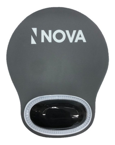 Pad Mouse 3d Nova Con Apoya Muñeca Black Con Logo