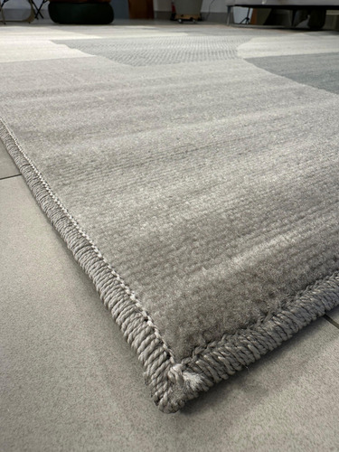 Tapete 3,00x4,00 Renaissance Vital Cinza Para Sala Quarto Comprimento 400 Cm Cor Vital 51 Desenho Do Tecido Geométrico Largura 300 Cm