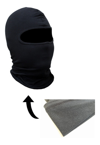 Touca Ninja Balaclava Malha Térmica Flanelada - Frio Inverno