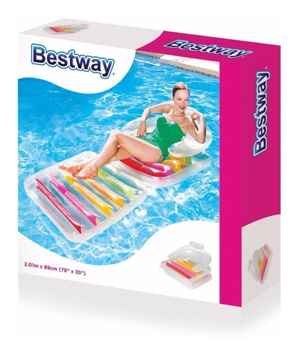 Colchoneta Sillon Inflable Bestway Plegable 2 En 1 Pileta