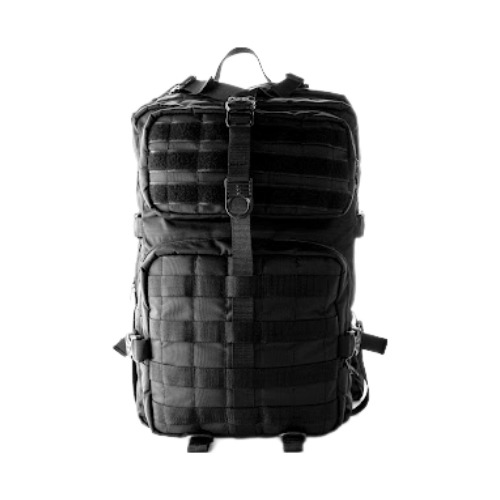 Morral Táctico Crossfit Negro 50 Litros + Parche