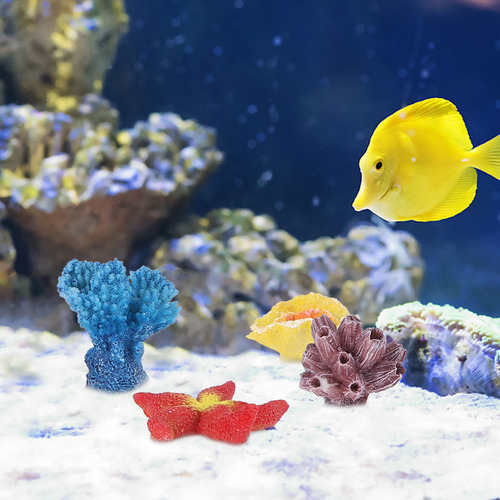 Ueetek, 6 Unidades, Multicolor, Decoración De Acuario, Estre