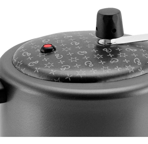 Panela De Pressão Antiaderente 3l Magnific Grafite Panelux Cor Preto