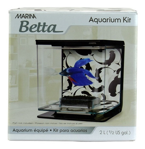 Imagen 4 de 4 de Mini Pecera Pez Betta Chica Acuario Bettera Marina 2 Litros