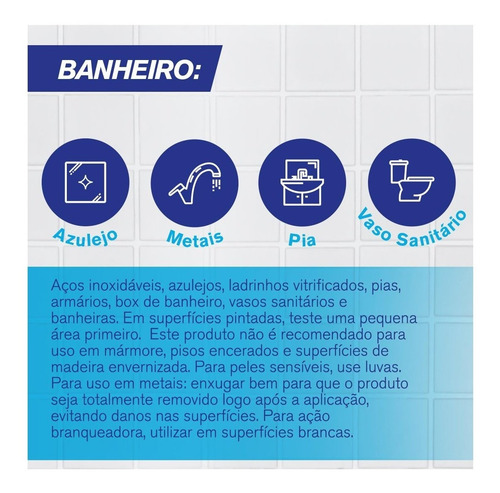 Limpador De Banheiro Veja 500ml X-14 Refil
