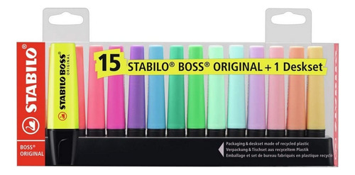 Set De 15 Destacadores Stabilo Boss Original