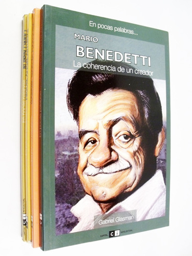 Lote 4 Libros Biografías Benedetti García Márquez Asturias
