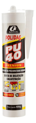 Cola Pu 40 Polidag Garin Cinza 400g