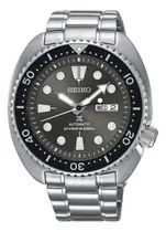Comprar Relógio Seiko Srpc23 Prospex Turtle Diver Automatico 45 Mm Cor da correia Prateado Cor do bisel Preto Cor do fundo Cinza