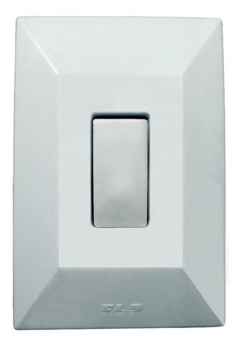 Interruptor Simples Com 1 Tecla Placa Espelho Branco Dubai