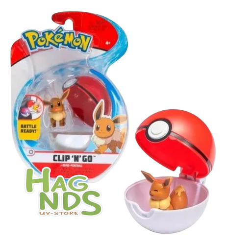 Pokemon Pokebola Clip P/cinto Nuevo Eevee